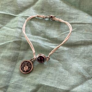 Handmade Aquarius astrology bracelet amethyst hand crafted